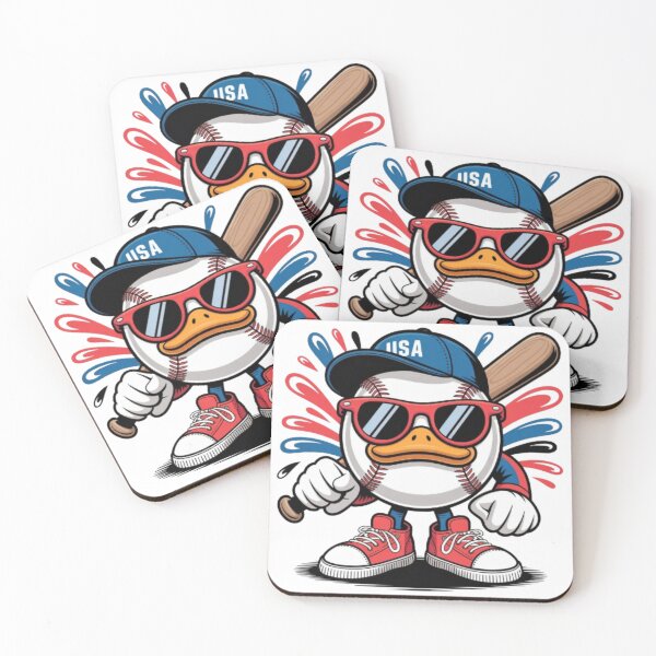 Item preview, All‑American Baseball Duck Mascot designed and sold by Mindful56.