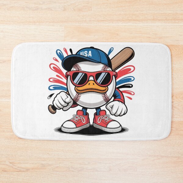 Item preview, All‑American Baseball Duck Mascot designed and sold by Mindful56.