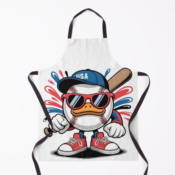 Item preview, All‑American Baseball Duck Mascot designed and sold by Mindful56.