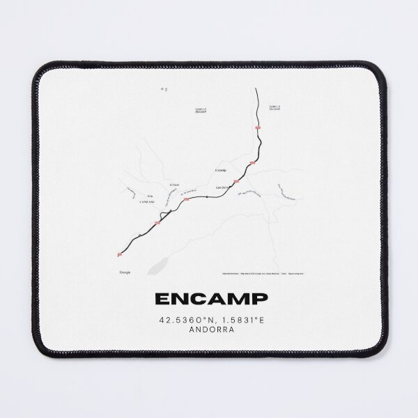 Item preview, Encamp Andorra Minimalist Map Art Print designed and sold by RM-Journey.