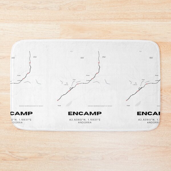 Item preview, Encamp Andorra Minimalist Map Art Print designed and sold by RM-Journey.