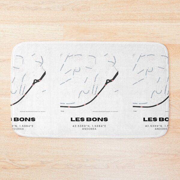 Item preview, Les Bons Andorra Minimalist Map Art Print designed and sold by RM-Journey.
