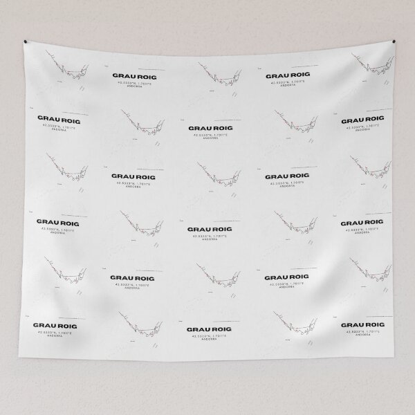 Item preview, Grau Roig Andorra Minimalist Map Art Print designed and sold by RM-Journey.