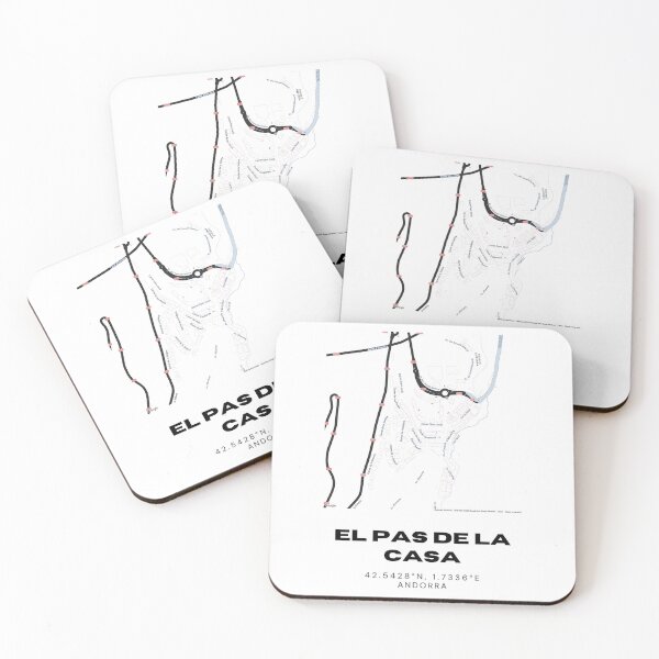 Item preview, El Pas de la Casa Andorra Minimalist Map Art Print designed and sold by RM-Journey.