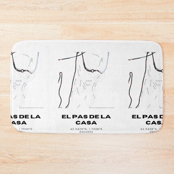Item preview, El Pas de la Casa Andorra Minimalist Map Art Print designed and sold by RM-Journey.
