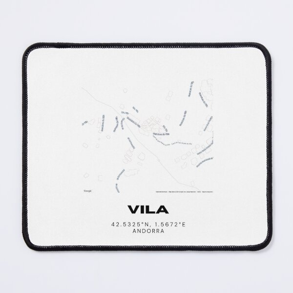 Item preview, Vila Andorra Minimalist Map Art Print designed and sold by RM-Journey.