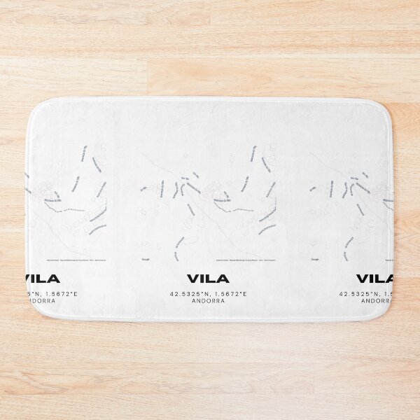 Item preview, Vila Andorra Minimalist Map Art Print designed and sold by RM-Journey.