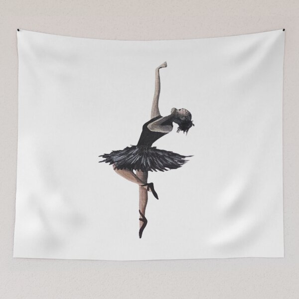 Item preview, Elegant Black Tutu Ballerina Silhouette Painting designed and sold by ArtistsAtticWI.