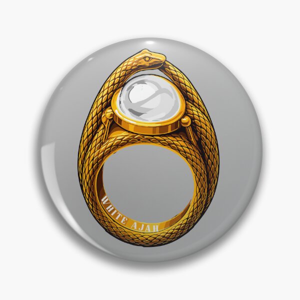 Item preview, White Ajah Ring Aes Sedai | White Tower Seekers of Truth Logic & Purity Fantasy Symbol Art designed and sold by What you are is Beautiful.