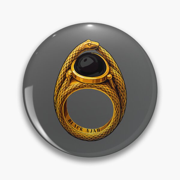 Item preview, Black Ajah Ring Aes Sedai | Secret Dark Sisterhood of the White Tower Dark Magic Fantasy Symbol Art designed and sold by What you are is Beautiful.