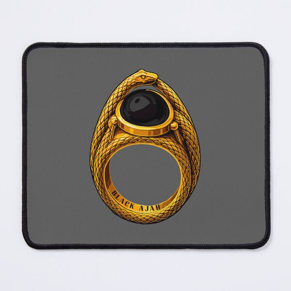 Item preview, Black Ajah Ring Aes Sedai | Secret Dark Sisterhood of the White Tower Dark Magic Fantasy Symbol Art designed and sold by What you are is Beautiful.