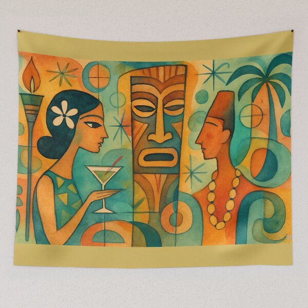 Item preview, Tiki Lounge Cocktail Hour designed and sold by CAutumnTrapp.