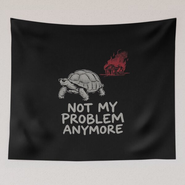 Item preview, Not My Problem Anymore Tortoise Sunglasses Grunge Dark Humor designed and sold by cabana.space.