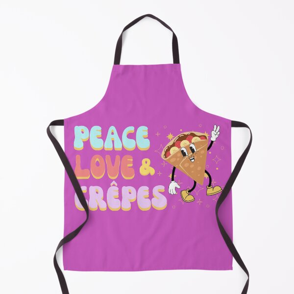 Item preview, Peace Love & Crepes,Retro style,French dessert designed and sold by Shedronpanda.