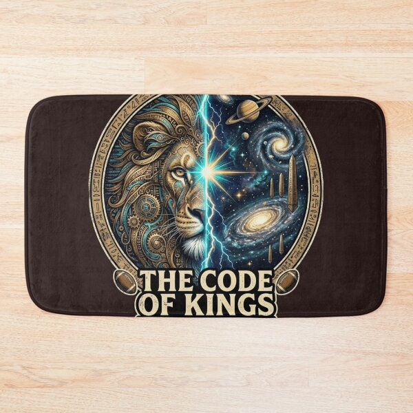 Item preview, The Code of Kings Cosmic Lion Ancient Future Football designed and sold by Dream Weave Studio.