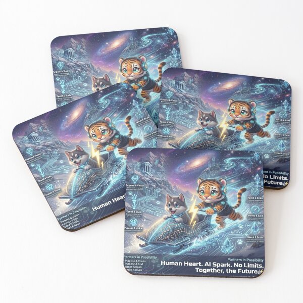 Item preview, Cyber Tiger AI Bobsled NeoTig Luna Futuristic Tech Kawaii Gift designed and sold by NeoTigLuna.
