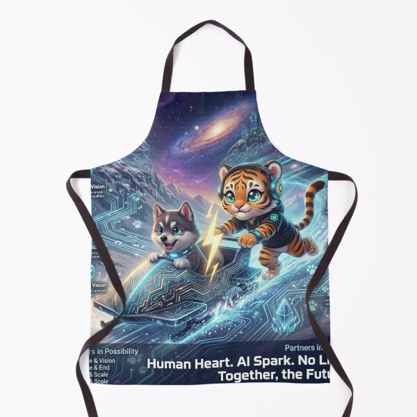 Item preview, Cyber Tiger AI Bobsled NeoTig Luna Futuristic Tech Kawaii Gift designed and sold by NeoTigLuna.