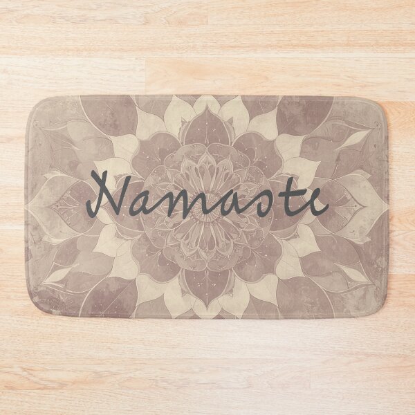 Item preview, Botanical Mandala (script dark gray) designed and sold by WeaveSphere.