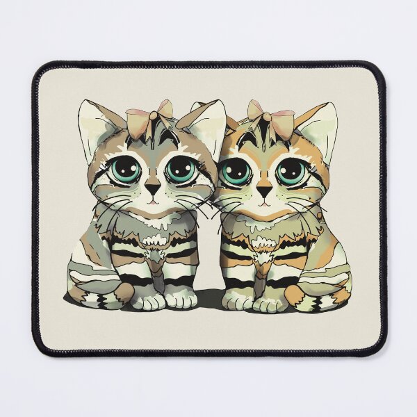 Item preview, Adorable Vintage Kittens Wearing Bows Cute Kawaii Cats designed and sold by Karin Taylor.