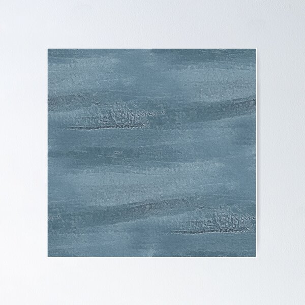 Item preview, Monochromatic Painterly Abstract Landscape in Blue designed and sold by Artistestella.