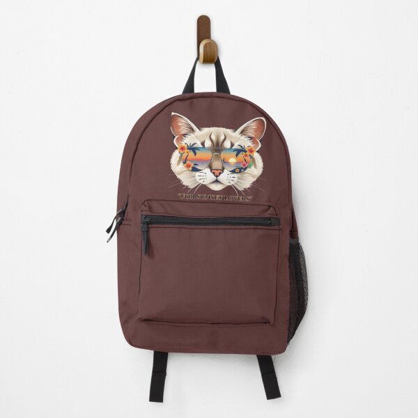 Item preview, Cool Cat wearing Sunglasses with Tropical Sunset Graphic designed and sold by Tama-sirth.