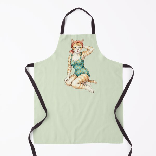Item preview, Vintage Pin-Up Polka Dot Tabby designed and sold by CAutumnTrapp.