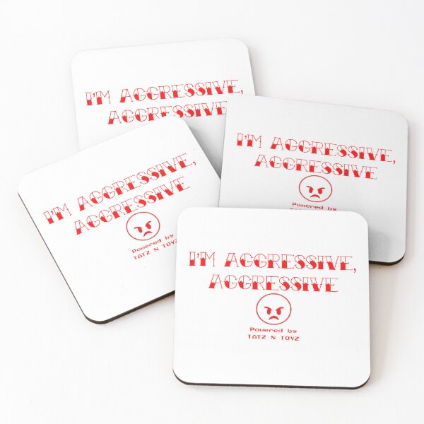 Item preview, I’m Aggressive,AGGRESSIVE red  designed and sold by Boriclothing.