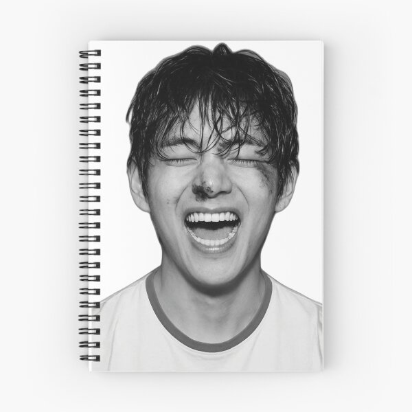 Item preview, V Kim Taehyung Raw Smile Artistic Black and White designed and sold by Mooncreates7.
