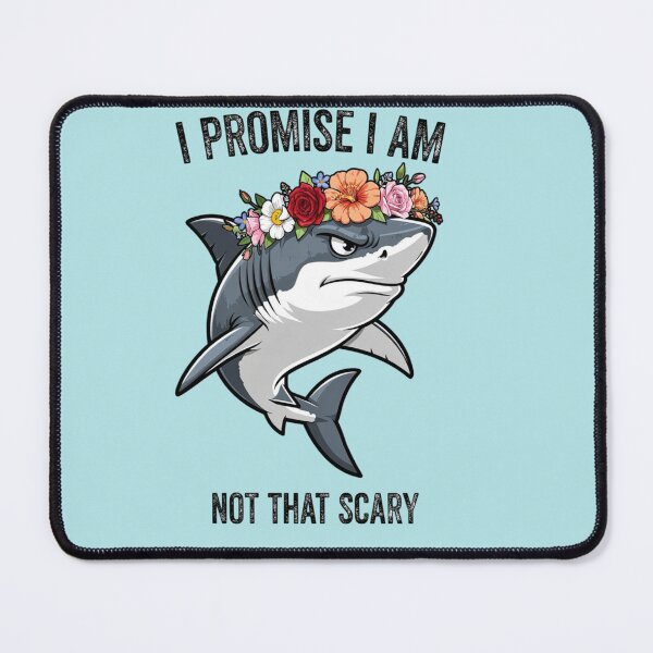 Item preview, I Promise I Am Not That Scary Funny Shark Flower Crown designed and sold by BooDesignStudio.