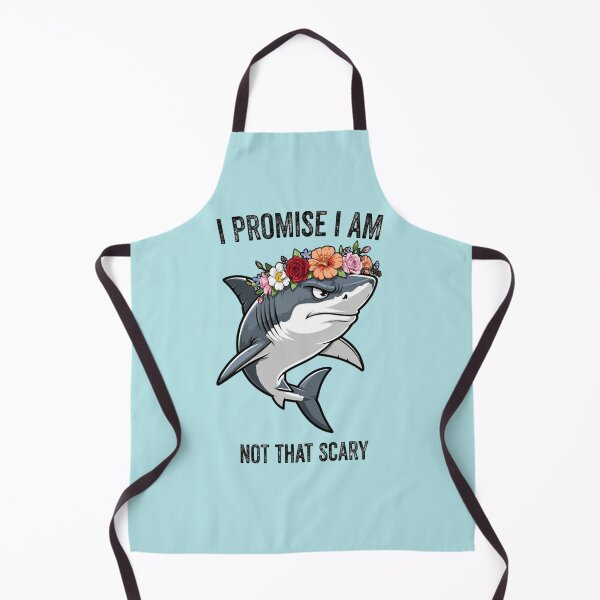 Item preview, I Promise I Am Not That Scary Funny Shark Flower Crown designed and sold by BooDesignStudio.