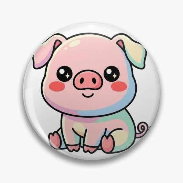 Item preview, Cute Baby Pig Kawaii Cartoon | Adorable Pastel Pig Illustration | Funny Animal Clipart Design designed and sold by morning sun.