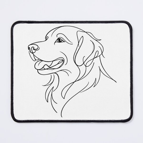 Item preview, Golden Retriever Line Art designed and sold by KooksStudio.