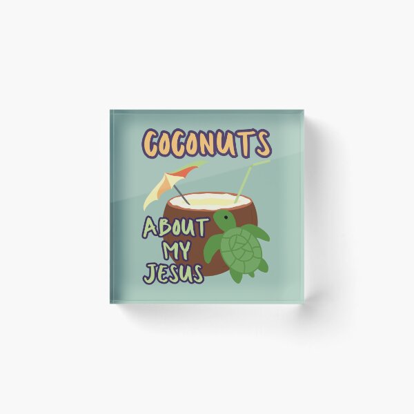 Item preview, Coconuts About Jesus Love Turtles Co Co Nuts Tropical Summer Drink Beach designed and sold by Forevermore.