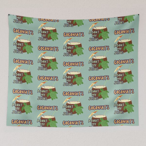 Item preview, Coconuts About Jesus Love Turtles Co Co Nuts Tropical Summer Drink Beach designed and sold by Forevermore.