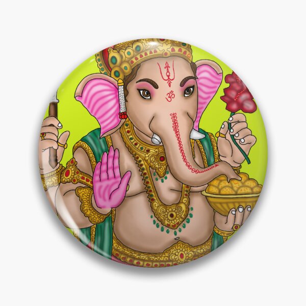 Item preview, Lord Ganesha Artwork | Divine Hindu God Digital Painting Illustration designed and sold by Harshit_Digital_Arts.