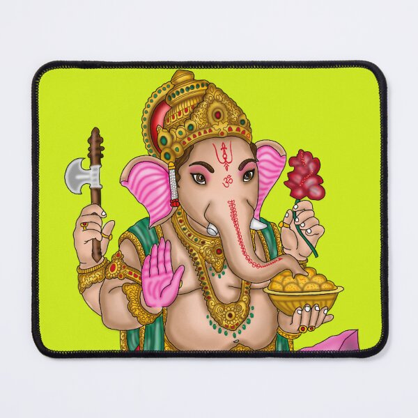 Item preview, Lord Ganesha Artwork | Divine Hindu God Digital Painting Illustration designed and sold by Harshit_Digital_Arts.