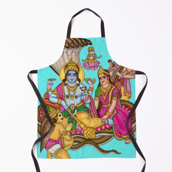 Item preview, Lakshmi Narayan Artwork | Divine Hindu God Digital Painting Illustration designed and sold by Harshit_Digital_Arts.