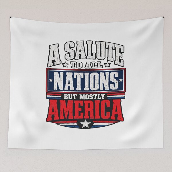 Item preview, A Salute To All Nations But Mostly America Patriotic USA  designed and sold by eonvisuals.