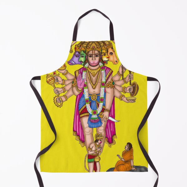 Item preview, Panchmukhi Hanuman Artwork | Divine Hindu God Digital Illustration designed and sold by Harshit_Digital_Arts.