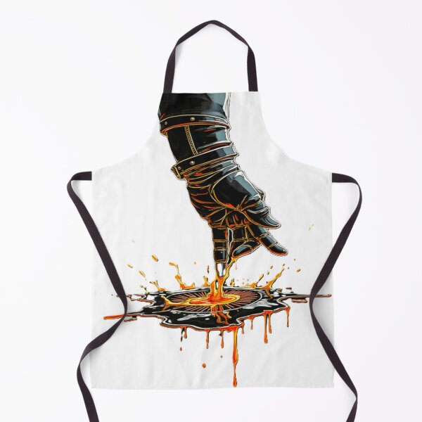 Item preview, Futuristic Neon Orange Abstract Art - Glowing Circuit Design designed and sold by Dark-Circuit-Haven.