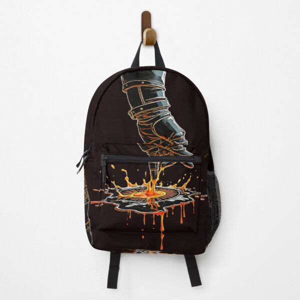 Item preview, Futuristic Neon Orange Abstract Art - Glowing Circuit Design designed and sold by Dark-Circuit-Haven.