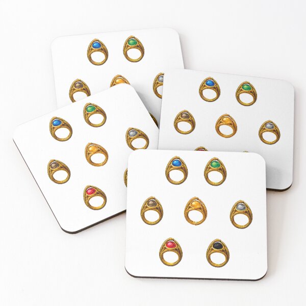 Item preview, Aes Sedai Ajah Rings | White Tower Colors Blue Red Green Yellow Brown Grey White Fantasy Symbol Collection Art designed and sold by What you are is Beautiful.