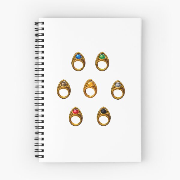 Item preview, Aes Sedai Ajah Rings | White Tower Colors Blue Red Green Yellow Brown Grey White Fantasy Symbol Collection Art designed and sold by What you are is Beautiful.