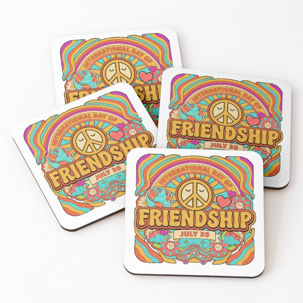Item preview, International Day Friendship Retro Groovy Peace Love Graphic designed and sold by MagicSD Designs.