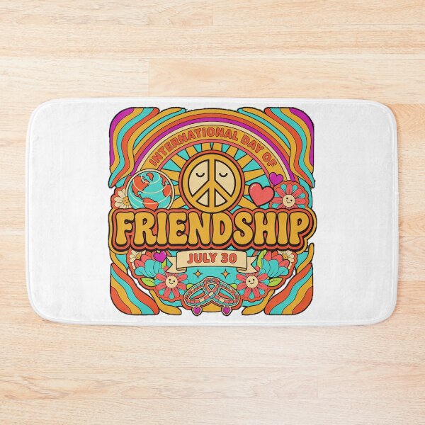 Item preview, International Day Friendship Retro Groovy Peace Love Graphic designed and sold by MagicSD Designs.