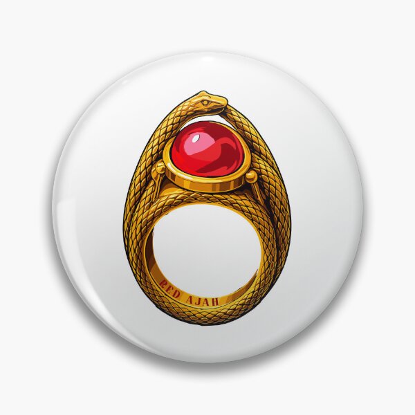 Item preview, Red Ajah Ring Aes Sedai | White Tower Channelers of Law & Power Fantasy Symbol Jewelry Inspired Art designed and sold by What you are is Beautiful.