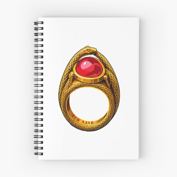 Item preview, Red Ajah Ring Aes Sedai | White Tower Channelers of Law & Power Fantasy Symbol Jewelry Inspired Art designed and sold by What you are is Beautiful.