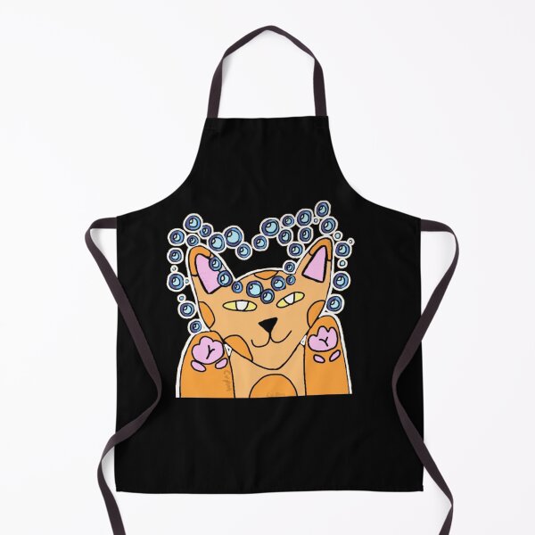Item preview, Kawaii Bubble Cat┃Cute Orange Kitty Art designed and sold by Cherry Prism Designs.