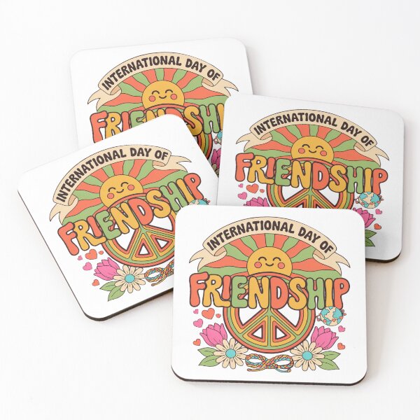 Item preview, International Day Friendship Retro Groovy Peace Love Graphic designed and sold by MagicSD Designs.