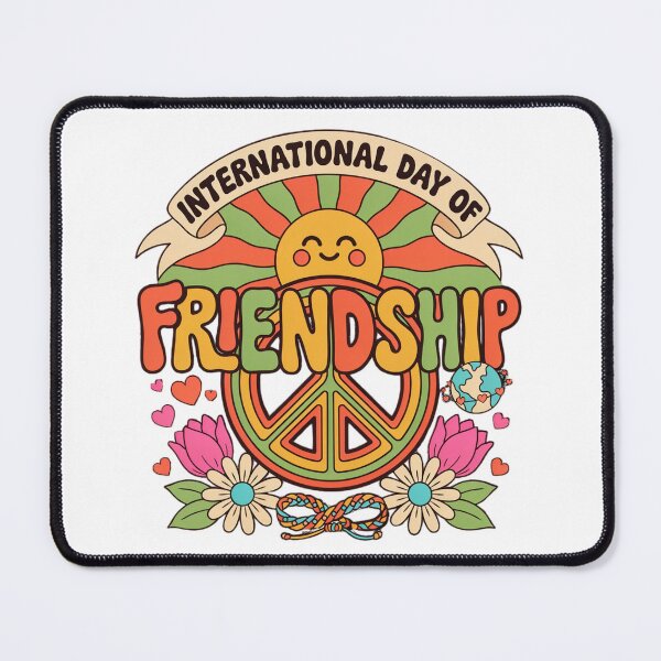 Item preview, International Day Friendship Retro Groovy Peace Love Graphic designed and sold by MagicSD Designs.
